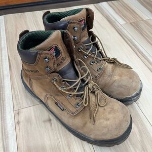 Red Wing King Toe Brown Leather Steel Toe Boots